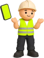A tradesman as the phone starts ringing